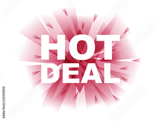 red vector banner hot deal