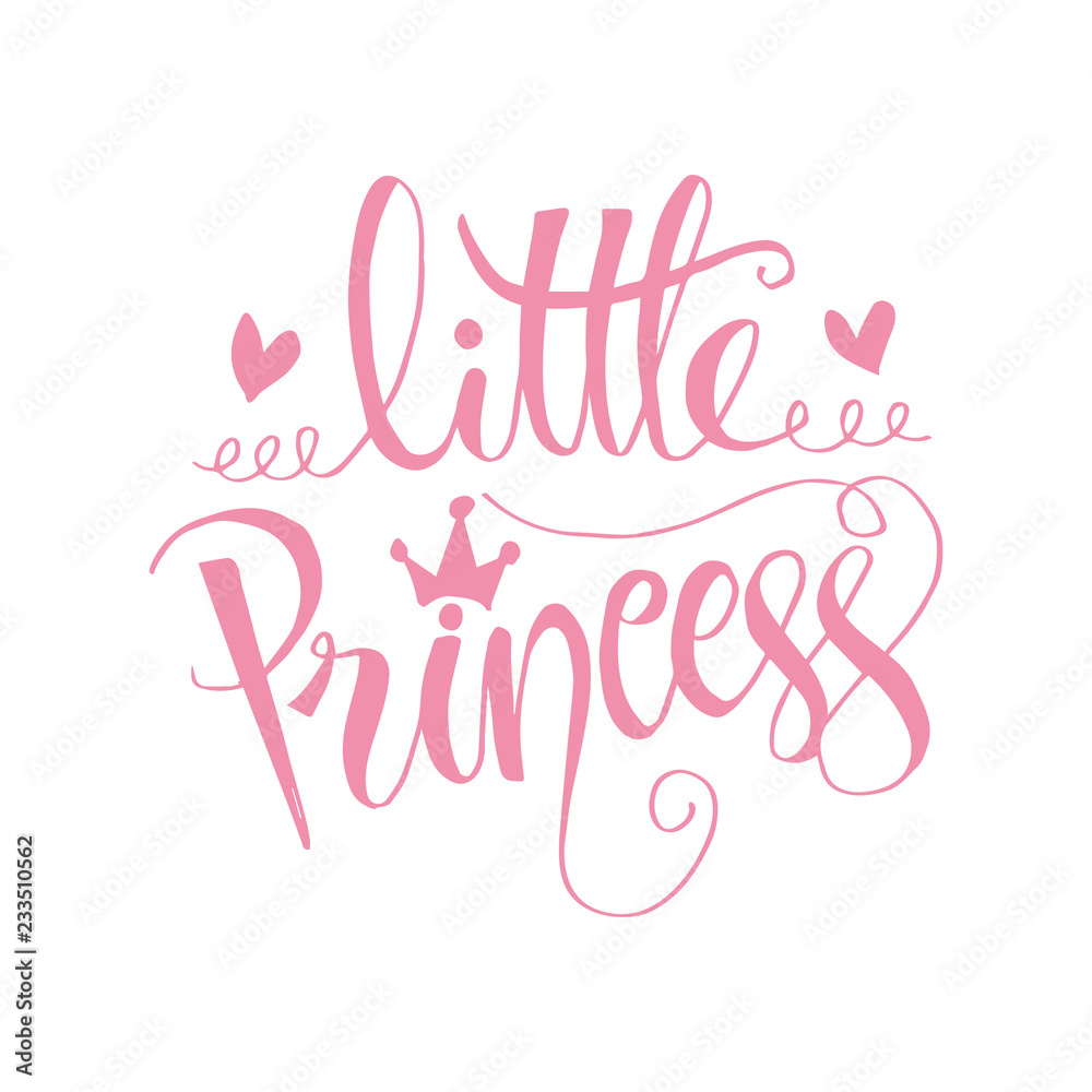 Little Princess. Modern calligraphy.