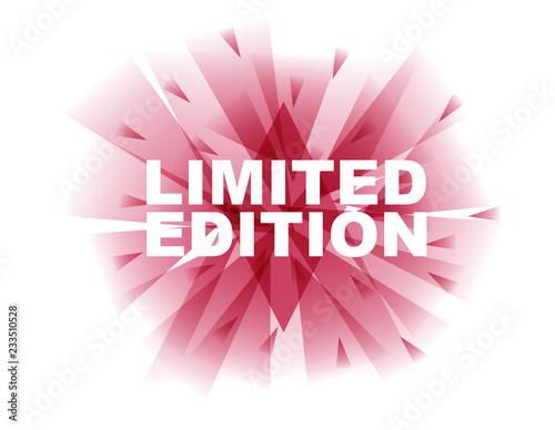red vector banner limited edition