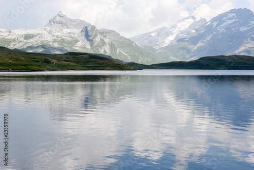 View at Tannensee in the direction of mount Titlis on Switzerland © fotoember