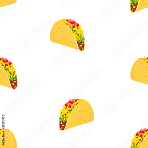 pattern with cartoon tacos