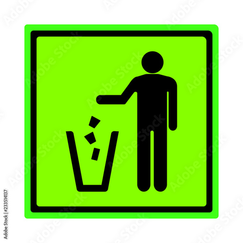 Garbage sign