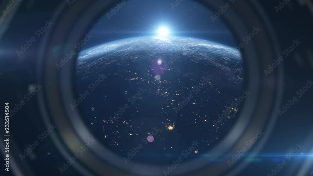 3d animation of a spaceship in orbit around planet earth in 4K 3d animation of a spaceship in orbit around planet earth in 4K