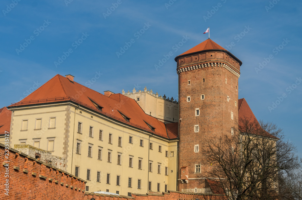 Royal Wawel Castle in Krakow, Poland