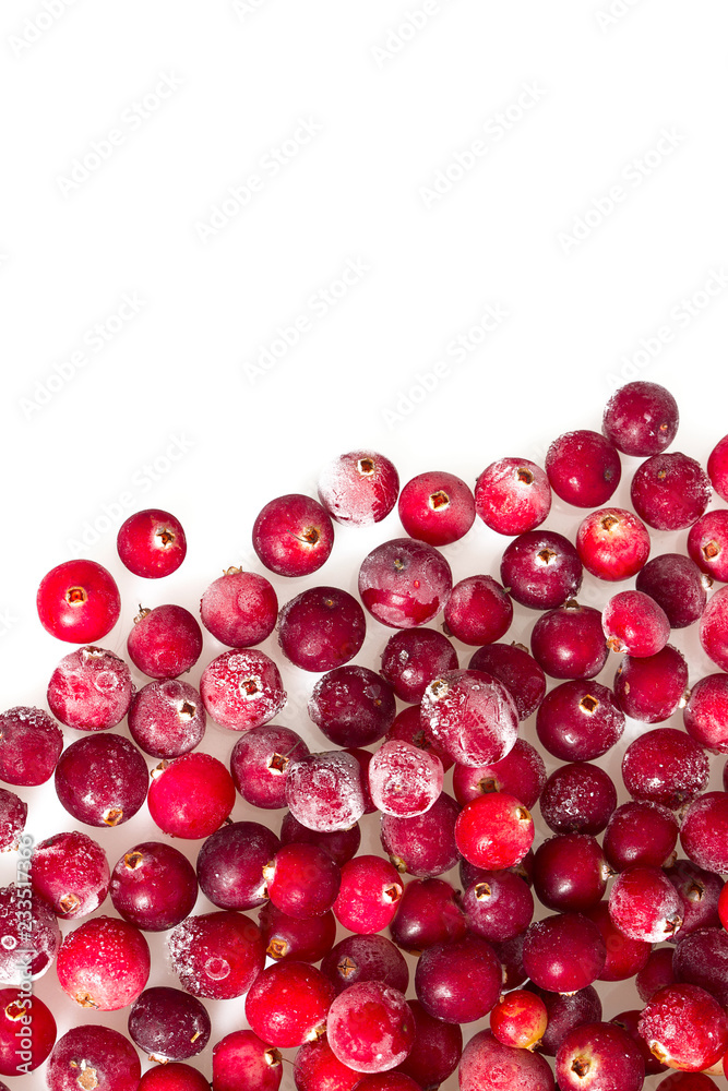 frozen cranberries isolated frozen cranberries isolated