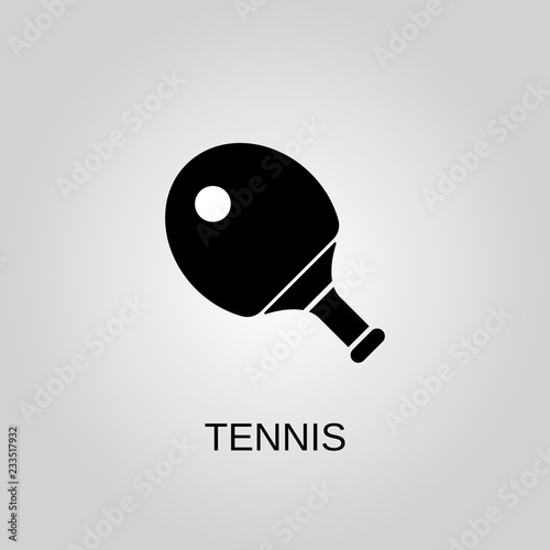 Tennis icon. Tennis symbol. Flat design. Stock - Vector illustration.