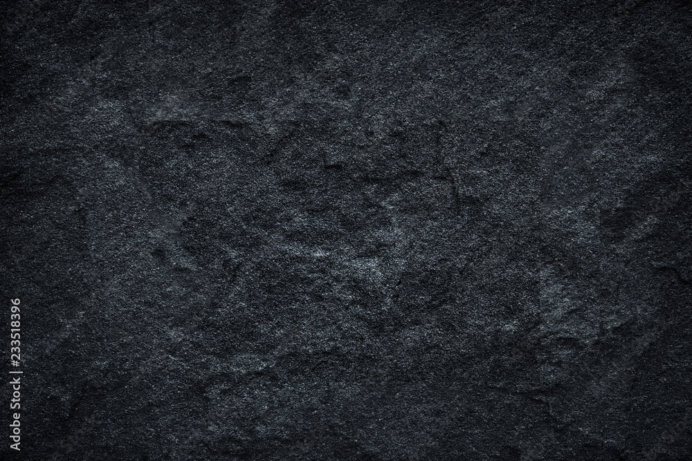 Obraz premium Dark grey black slate background or texture.