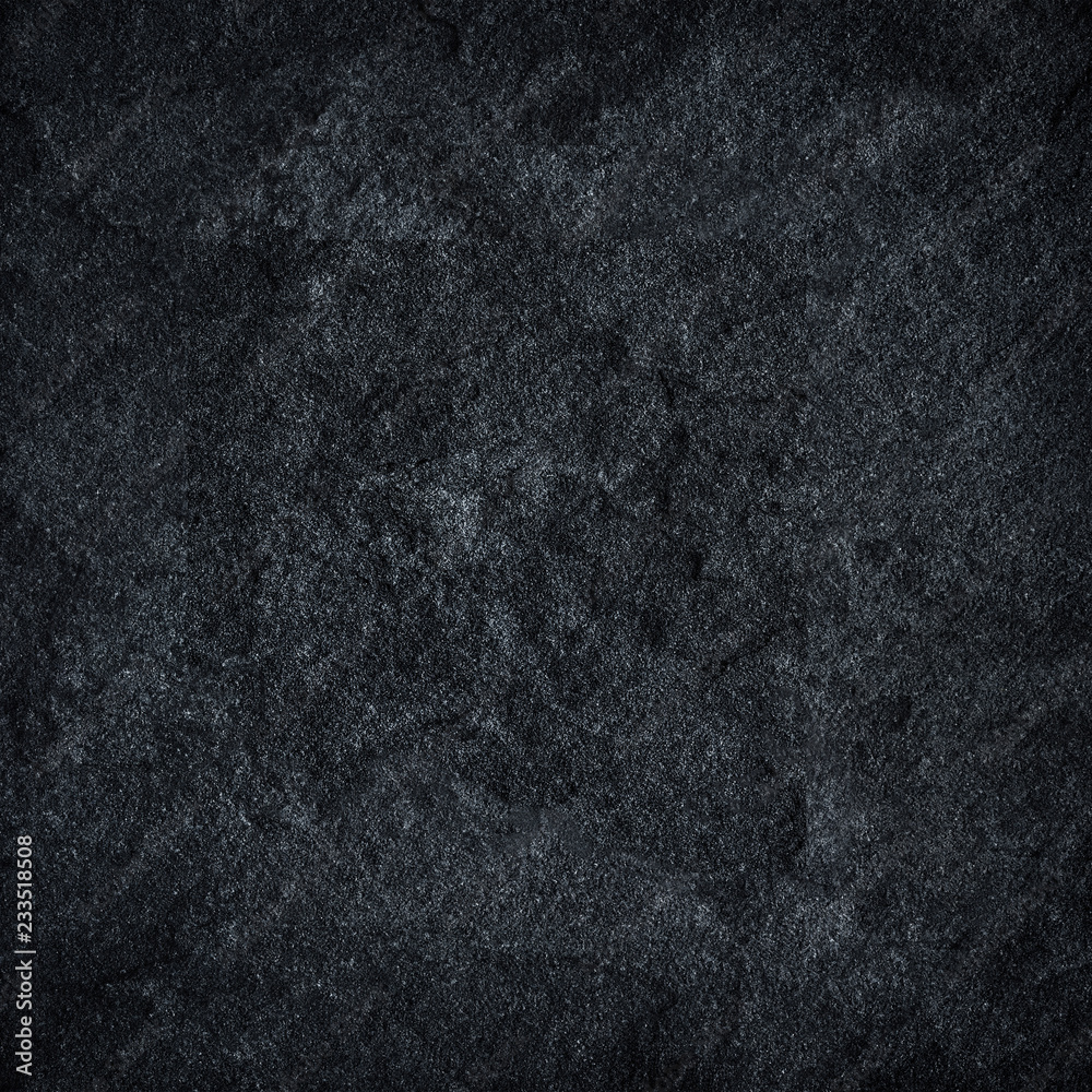 Fototapeta premium Dark grey black slate background or texture.