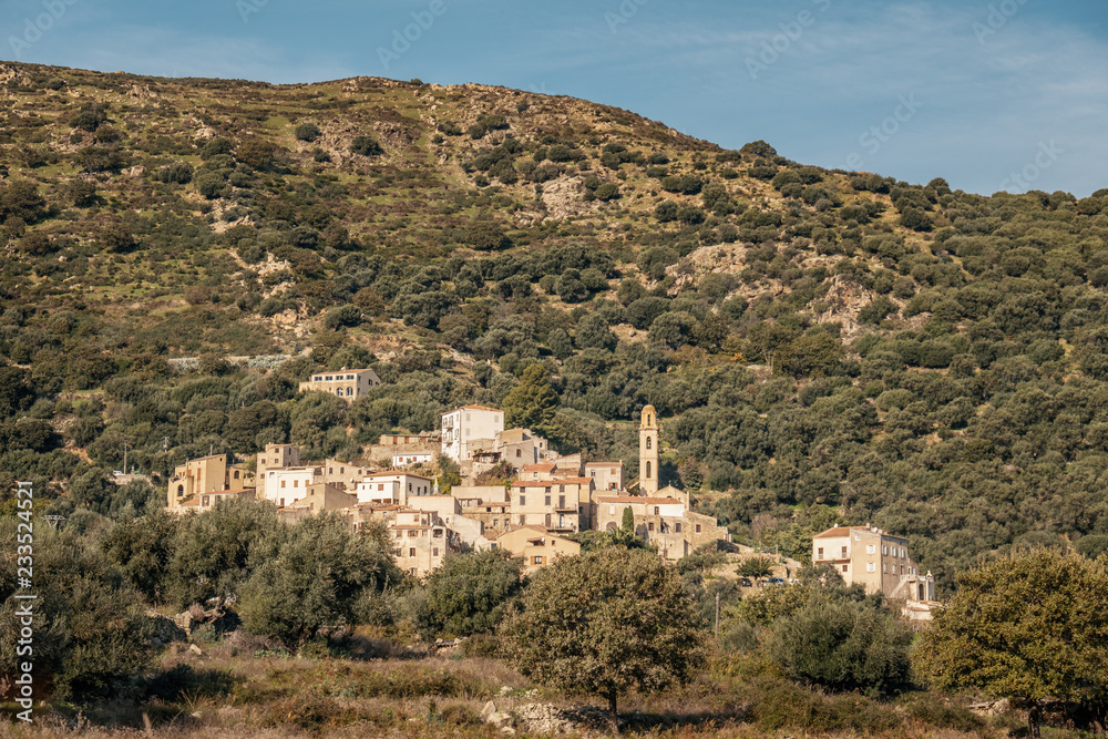 Village of Avapessa in Balagne region of Corsica
