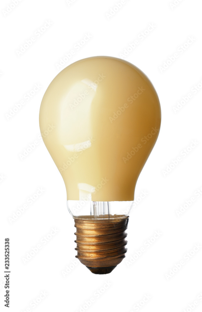 Modern light bulb on white background Modern light bulb on white background