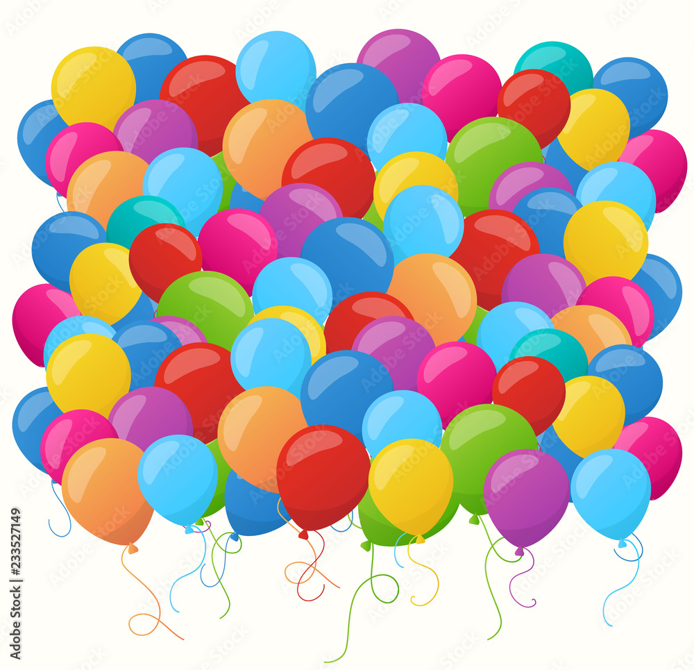 Balloons Background Vector Illustration Balloons Background Vector Illustration