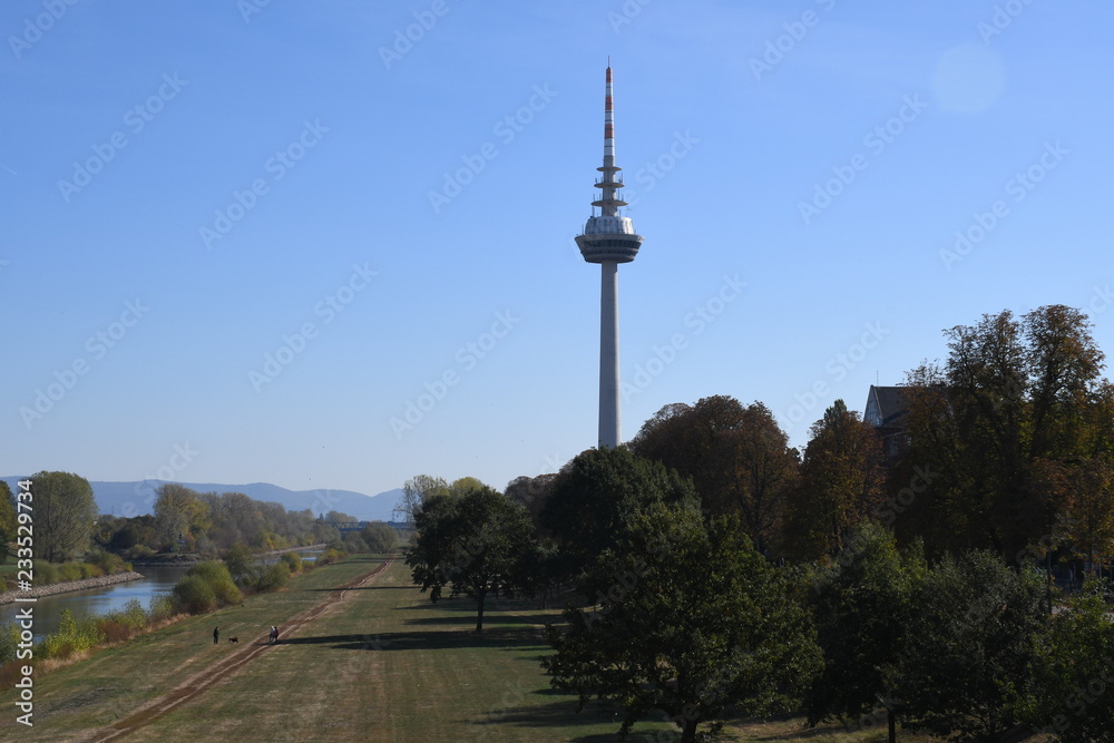 Naklejka premium turm mannheim stadt