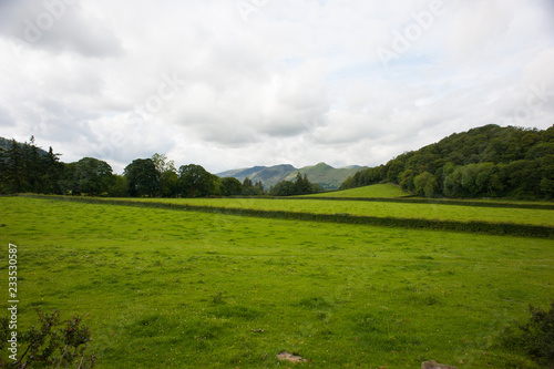 view from Barrow Fell walking route at Keswick , England