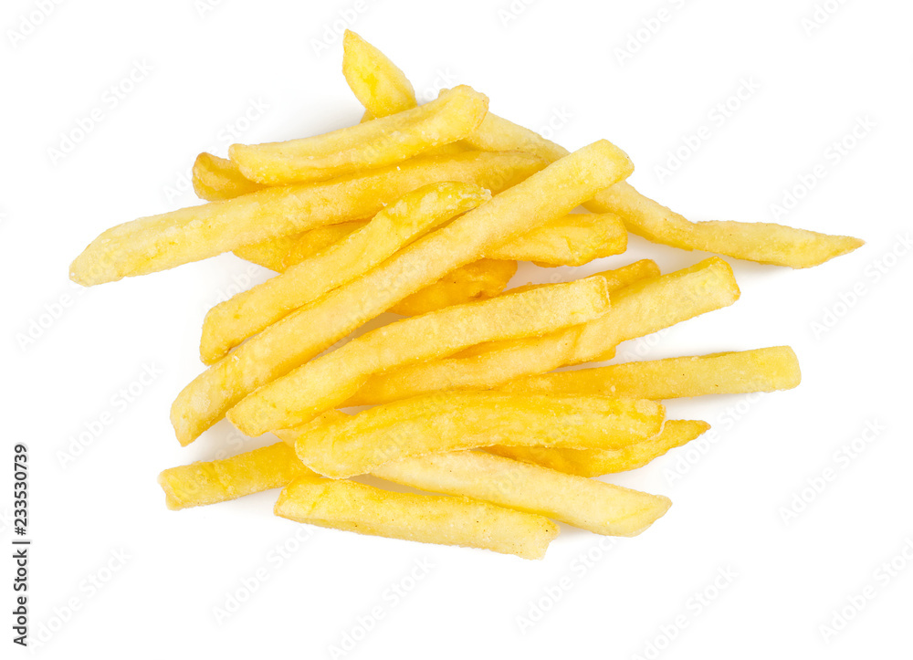french fries isolated on white french fries isolated on white