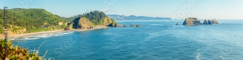 View of the Oregon coast and Three Arch Rocks photo