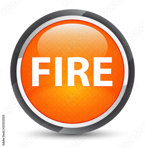 Fire galaxy orange round button