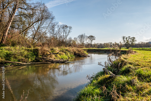 Fluss Lafnitz im Burgenland  A 