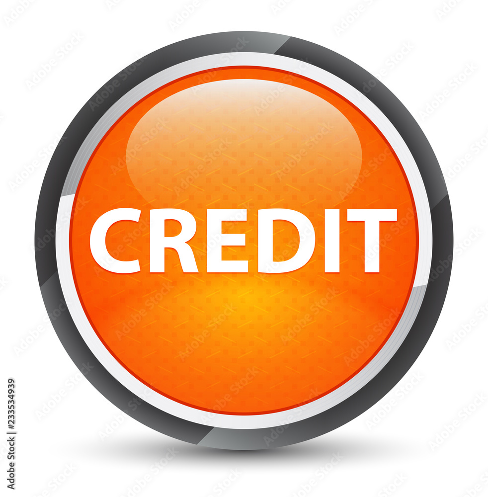 Credit galaxy orange round button Credit galaxy orange round button