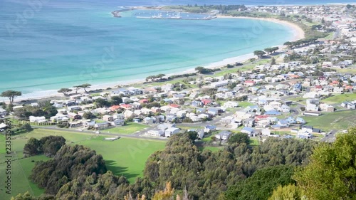 Apollo Bay aerial view from Marriners Lookout photo