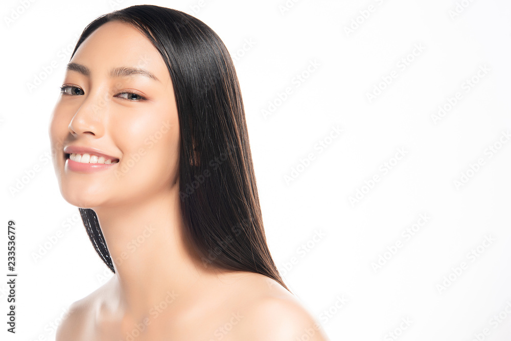 Beautiful young woman with clean fresh skin. Beautiful young woman with clean fresh skin.