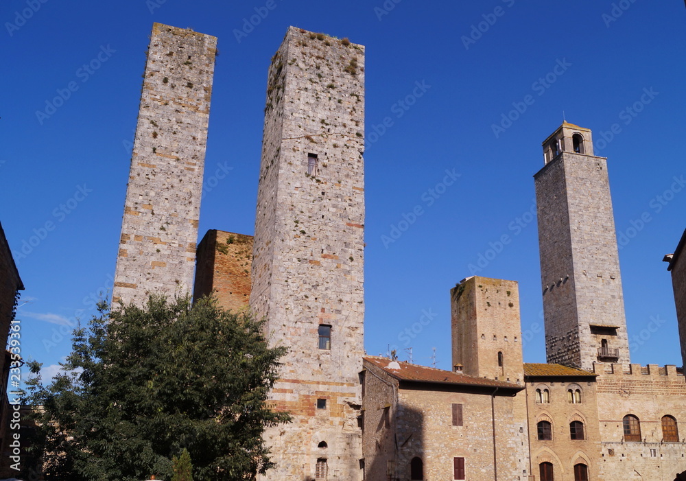 Towers of the historical village of San Gimignano, Tuscany, Italy