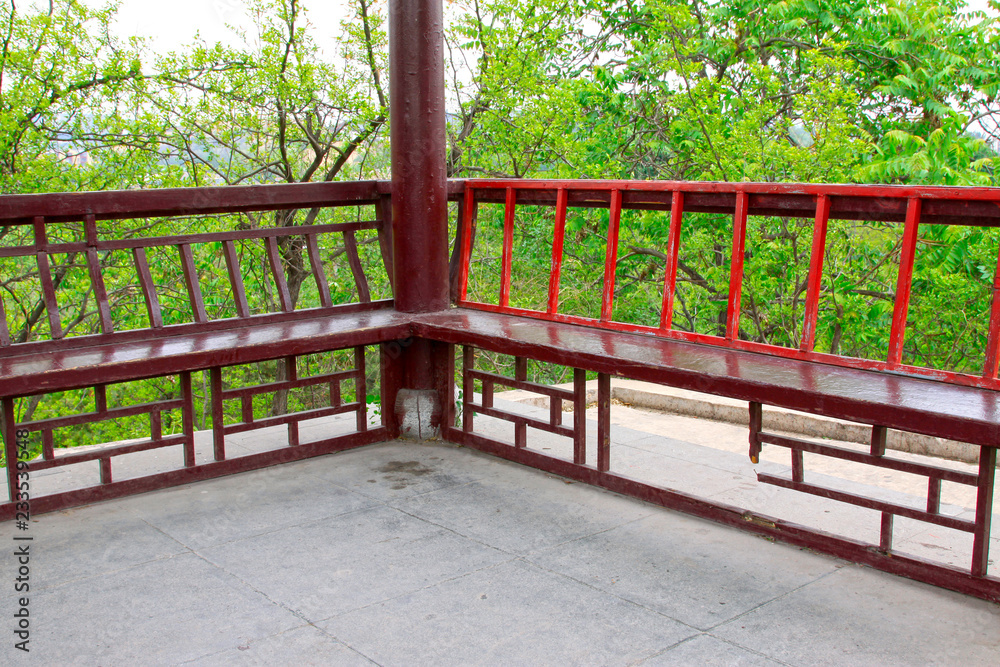 traditional Chinese style pavilion rail