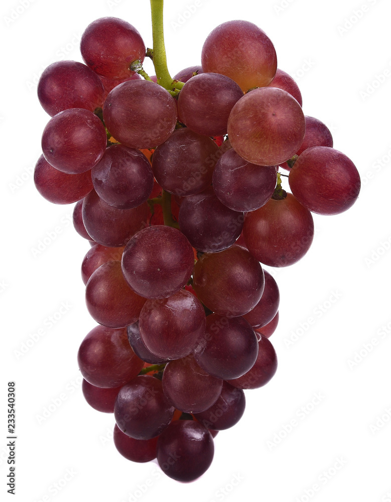 Red grape isolated on the white background. Red grape isolated on the white background.