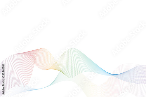 abstract background waves in rainbow colors vector illustration EPS10