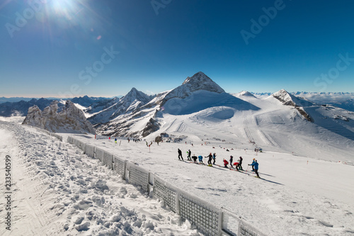 Ski region Hintertux Glacier, Austria. photo