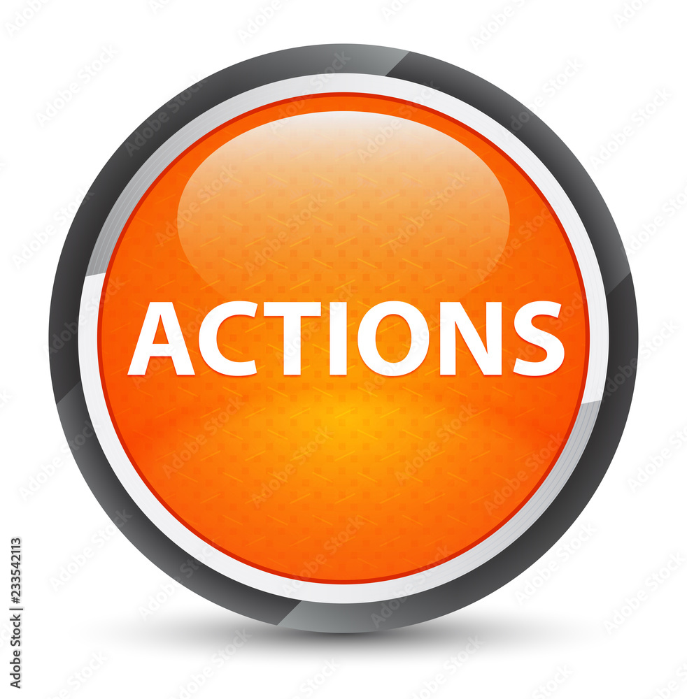 Actions galaxy orange round button Actions galaxy orange round button