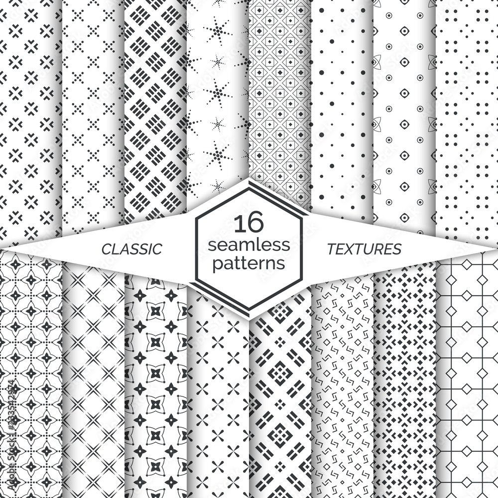 Big set of seamless patterns