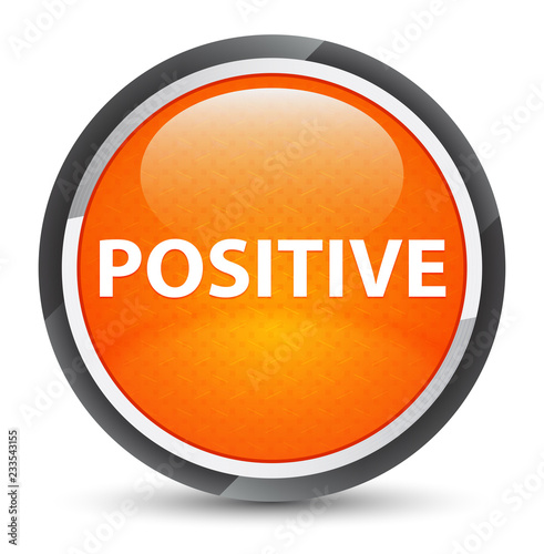 Positive galaxy orange round button
