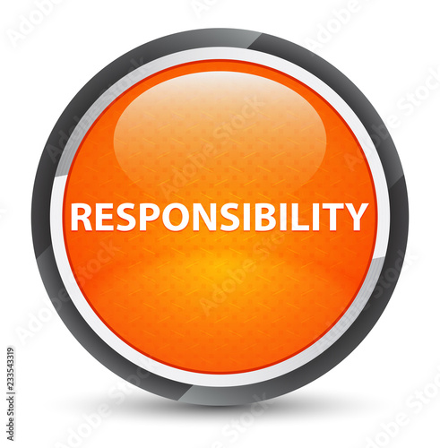 Responsibility galaxy orange round button
