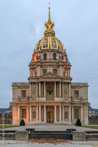 Hotel des Invalides in Paris France final resting place of Napoleon Bonaparte
