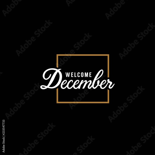 december design template, welcome december