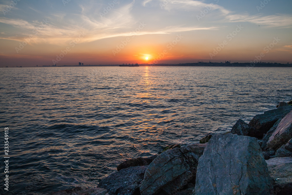 Sunset on the Bosphorus, Istanbul, Turkey Sunset on the Bosphorus, Istanbul, Turkey