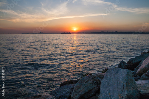 Sunset on the Bosphorus, Istanbul, Turkey