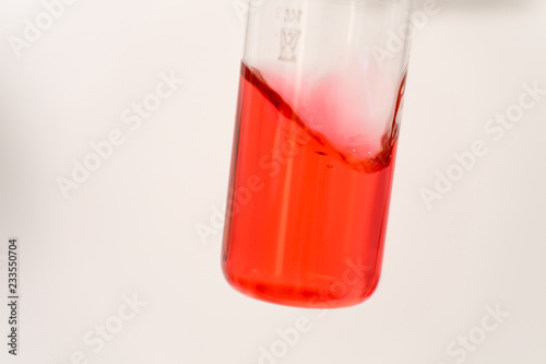 glass of water in test tube