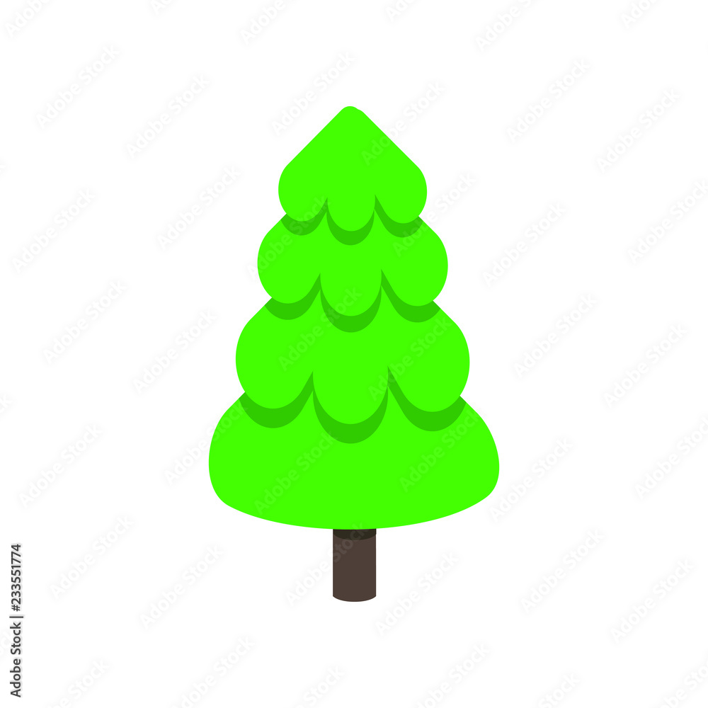 Cristmas tree fir flat style design icon sign vector illustration. Symbol of family xmas holiday celebration isolated on white background. Simple shape for holyday. Merry christmas and happy new year Cristmas tree fir flat style design icon sign vector illustration. Symbol of family xmas holiday celebration isolated on white background. Simple shape for holyday. Merry christmas and happy new year