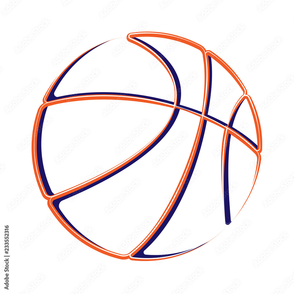 Basketball outline silhouette Basketball outline silhouette