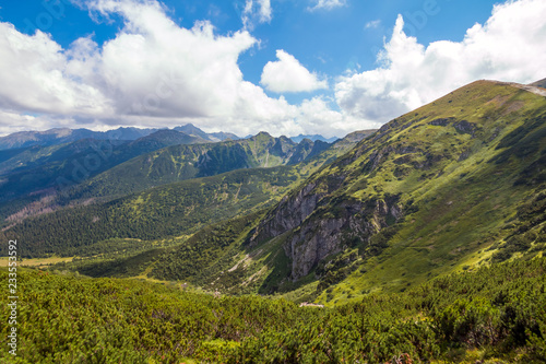 Fototapeta Naklejka Na Ścianę i Meble -  View around Giewont summit, poland, Tatry mountains