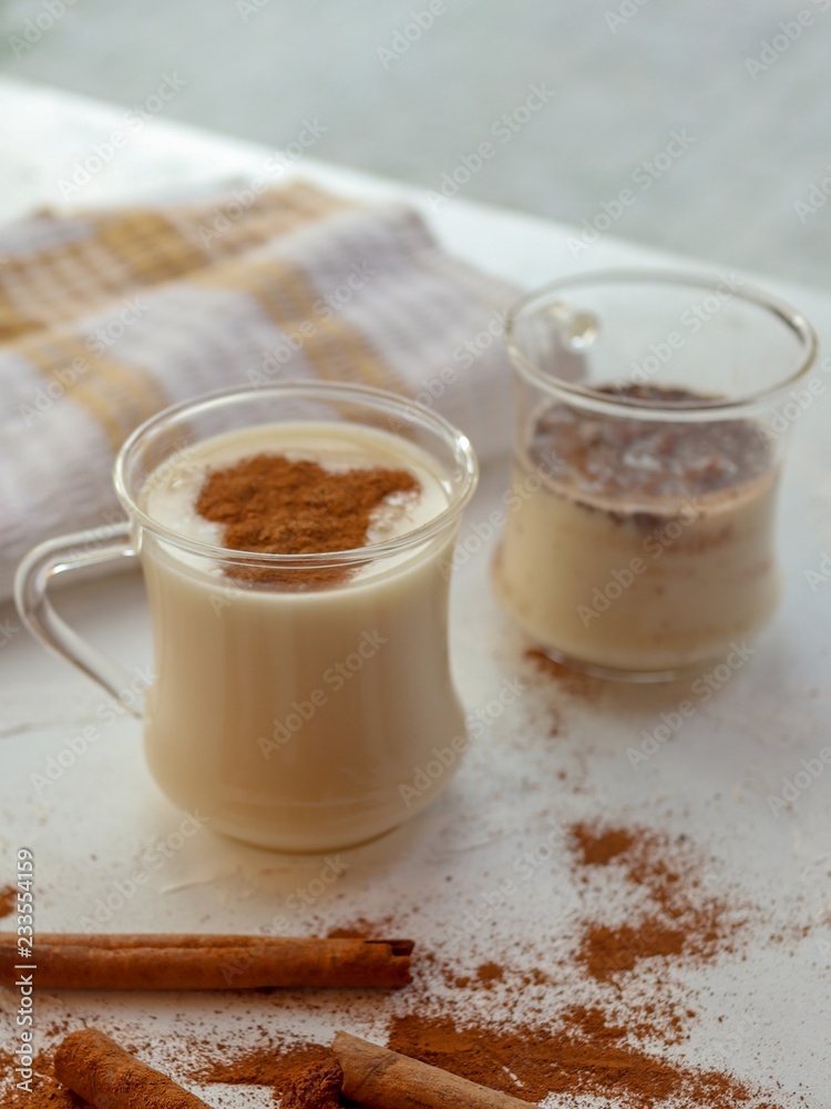traditional Turkish drink; sahlep. traditional Turkish drink; sahlep.