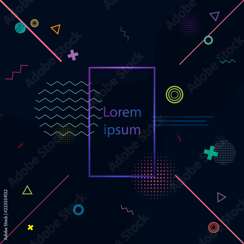 Abstract background with geometric shapes design 