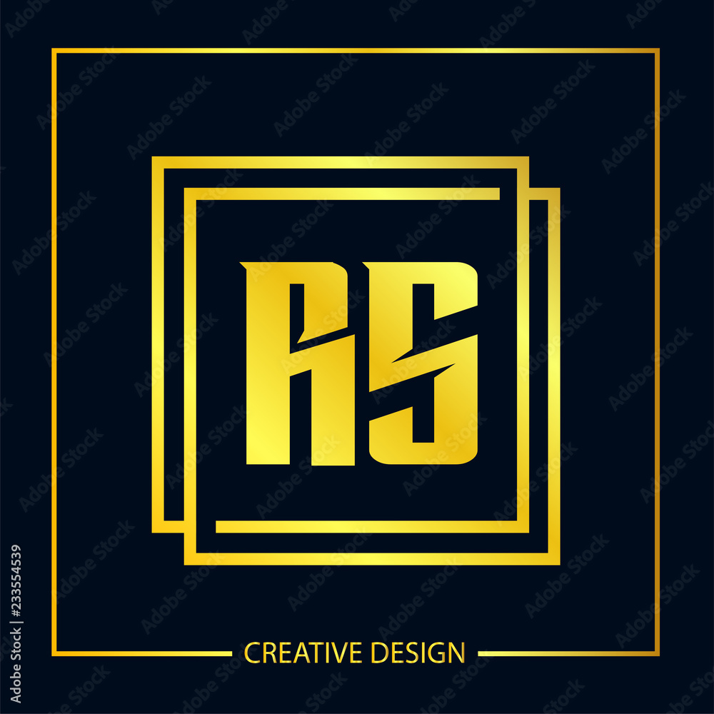 Initial Letter RS Logo Template Design Initial Letter RS Logo Template Design
