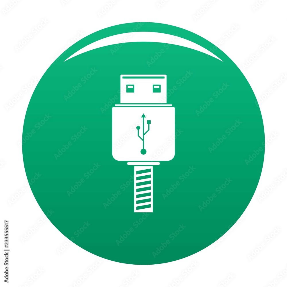 Memory flash drive icon. Simple illustration of memory flash drive vector icon for any design green Memory flash drive icon. Simple illustration of memory flash drive vector icon for any design green