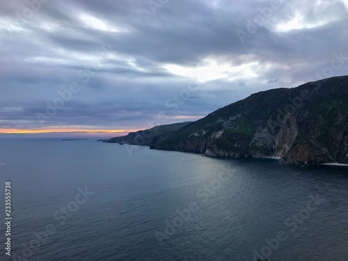 Slieve Leagues cliffs at sunset. Ireland © Radomir Rezny