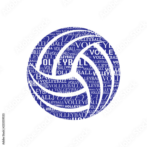 Volleyball text symbol