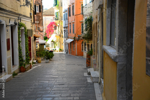 narrow street in old town