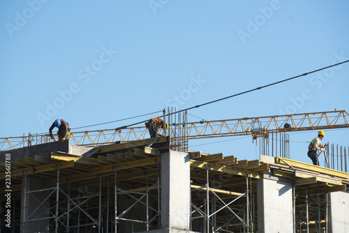 Construction site workers at Construction site