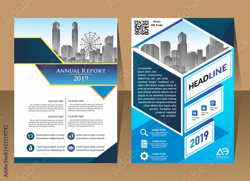 creative cover and layout for presentation and marketing